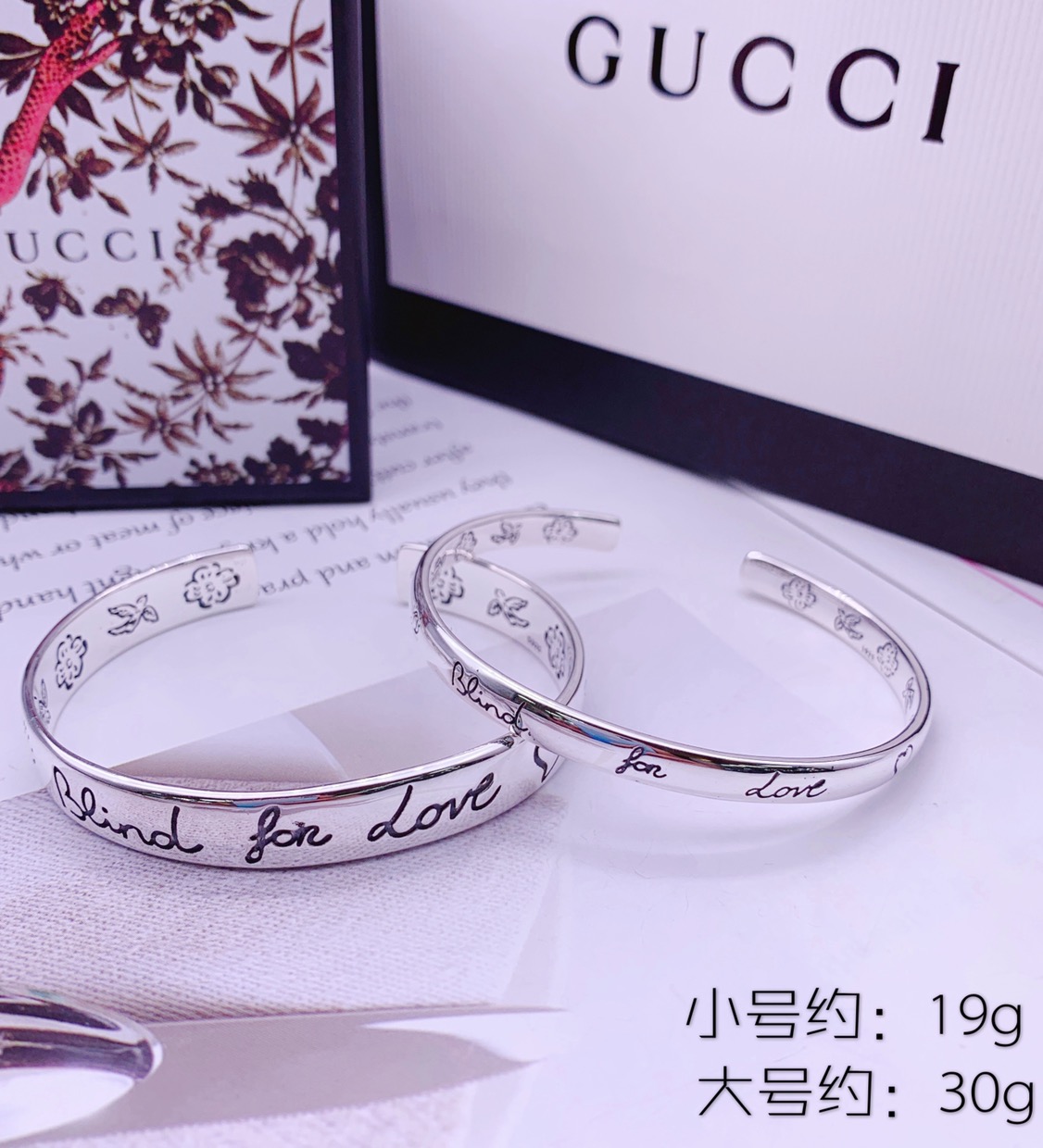 GUCCI古奇[玫瑰][玫瑰]beindforlove爱无畏花鸟系列时尚大方男女情侣款手镯一直很火爆[色