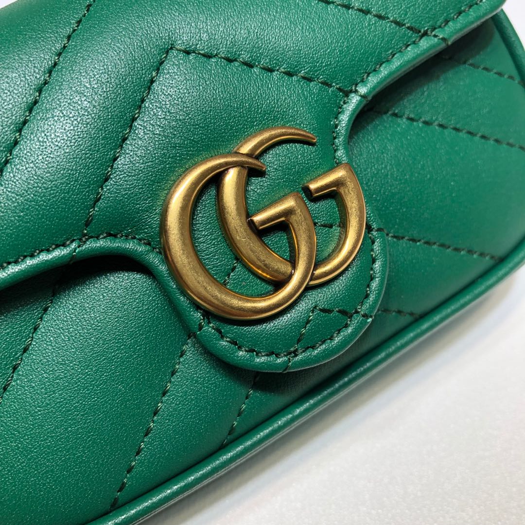 GUCCI古驰女士皮革双G小挎包零钱包手提包575161