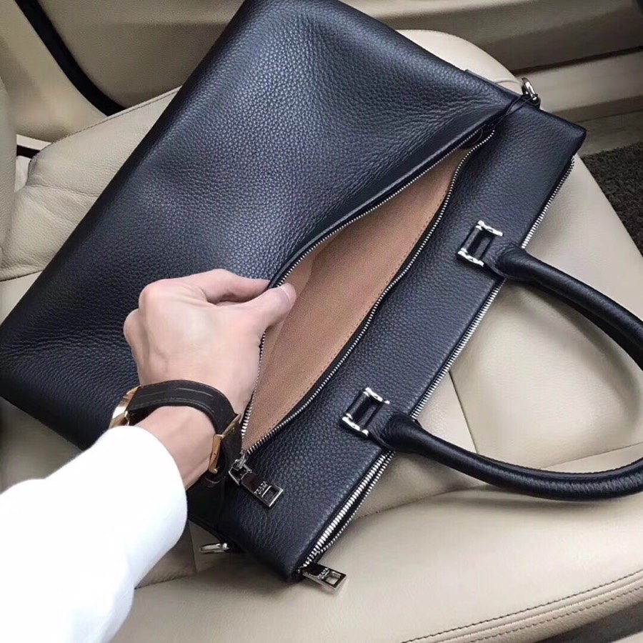 Prada 霸气 手提包 Pra---型号2321-1。(黑色) 超 ，专注高端尺寸38x29x10cm
