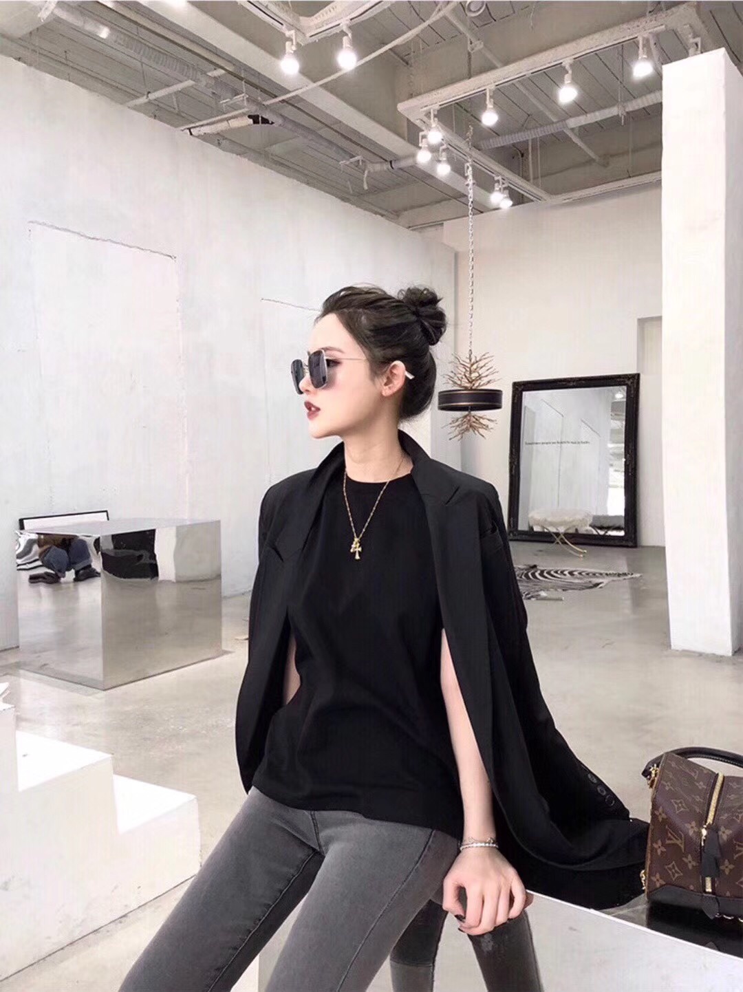 Chrome Hearts 克罗心双金色十字架项链， 开发，细节完美，纯银材质