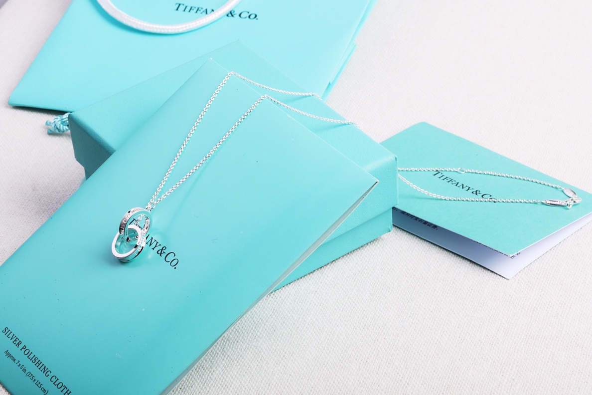 Tiffany & Co. Tiff*ny&Co. 1837 双环扣锁骨项链
