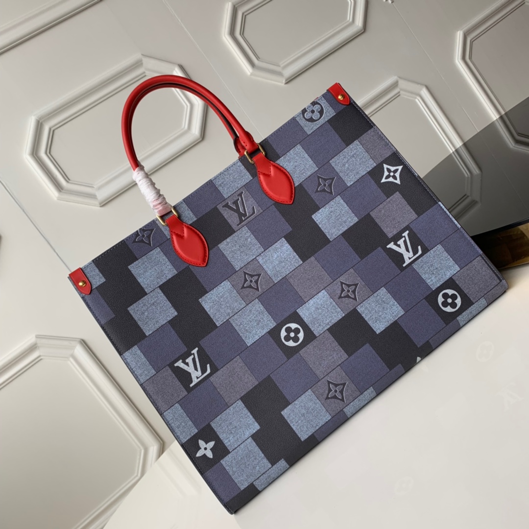 Louis Vuitton LV Onthego Bags Handbags Gold Printing Monogram Canvas Fabric Mini M44576