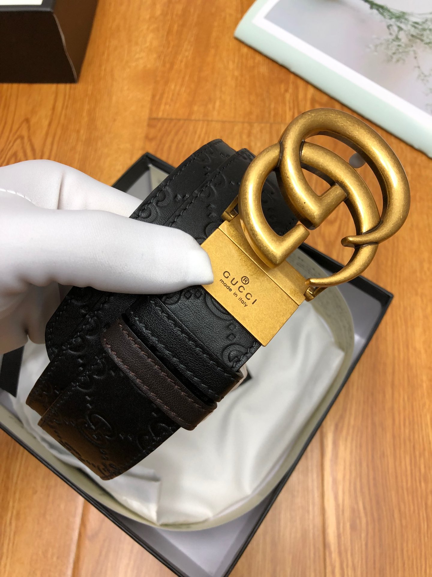 配送专柜全套礼盒包装古驰原单品质双面