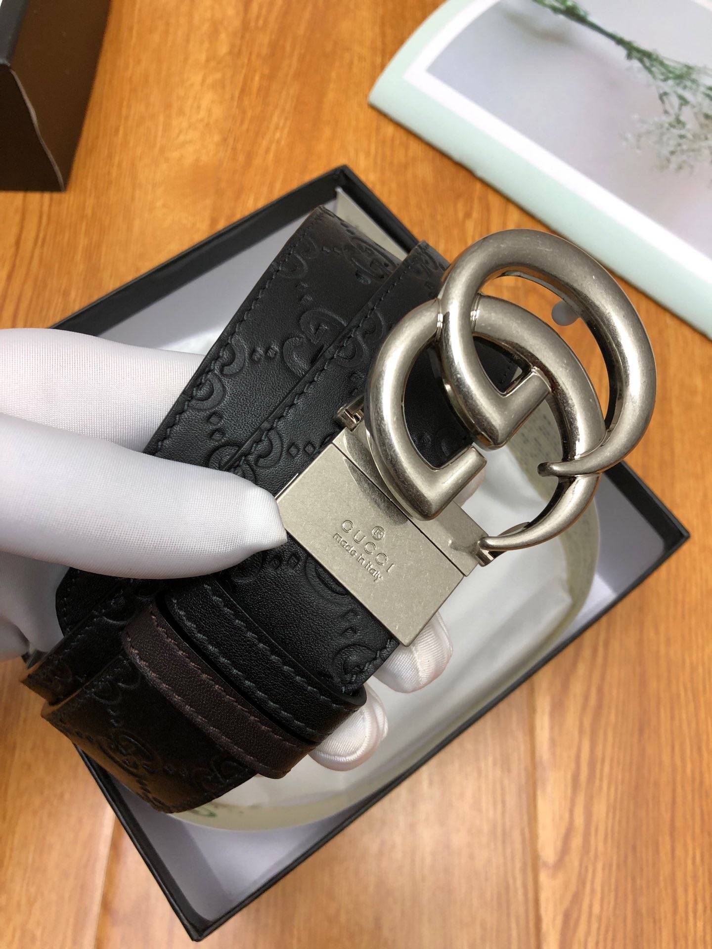 配送专柜全套礼盒包装古驰原单品质双面