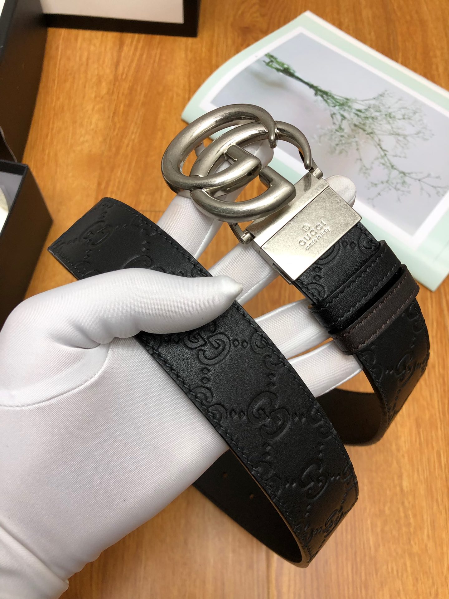 配送专柜全套礼盒包装古驰原单品质双面