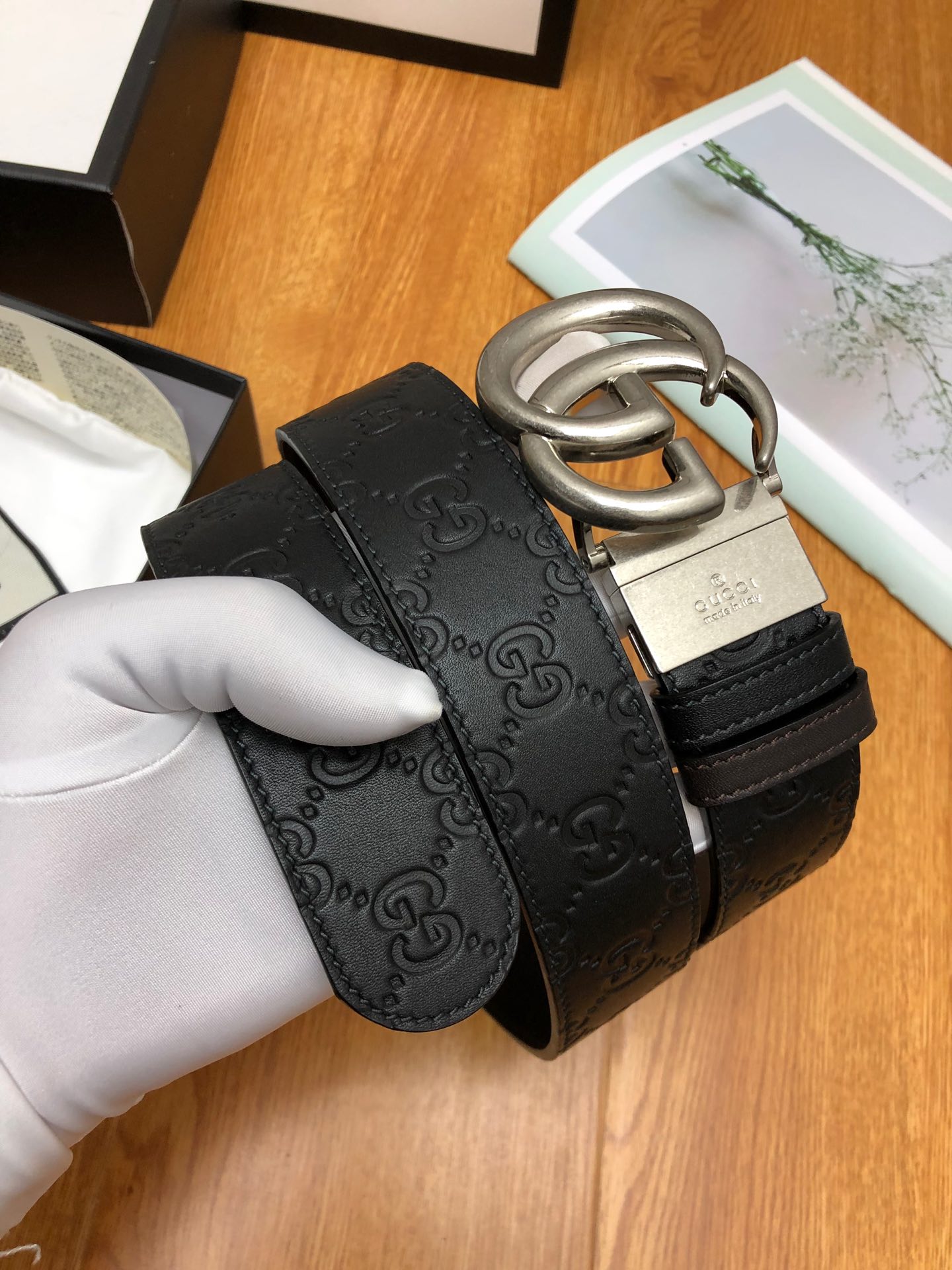 配送专柜全套礼盒包装古驰原单品质双面