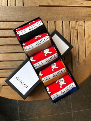 Gucci Sock- Mid Tube Socks Red Cotton