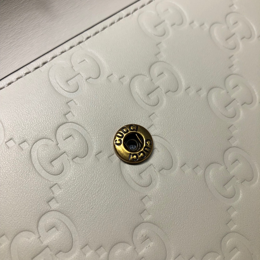 GUCCI古驰皮革双G压印饰樱桃单肩斜挎迷你包481291