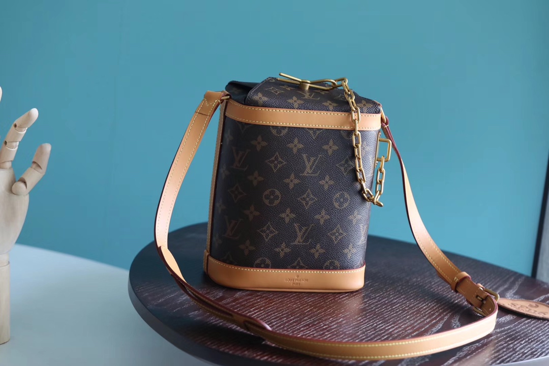 Louis Vuitton Backpack Bucket Bags Yellow All Steel Monogram Canvas Calfskin Cowhide Fashion Chains M61111