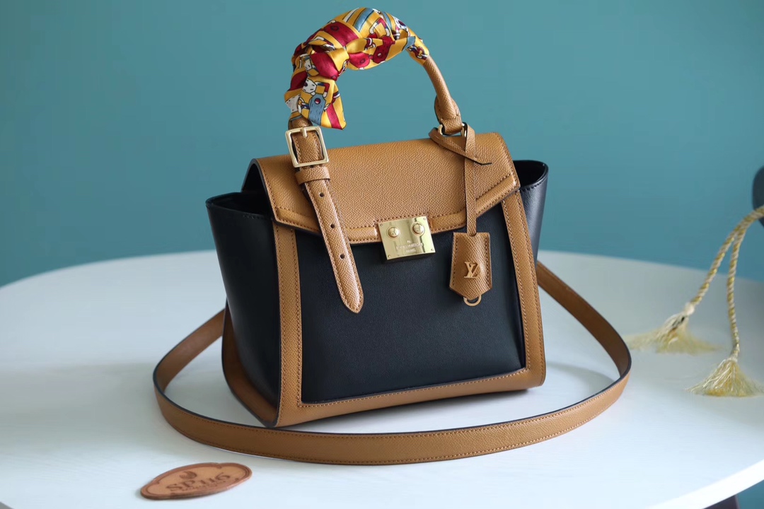 Louis Vuitton Bags Handbags Black Gold Yellow Calfskin Cowhide Fall/Winter Collection