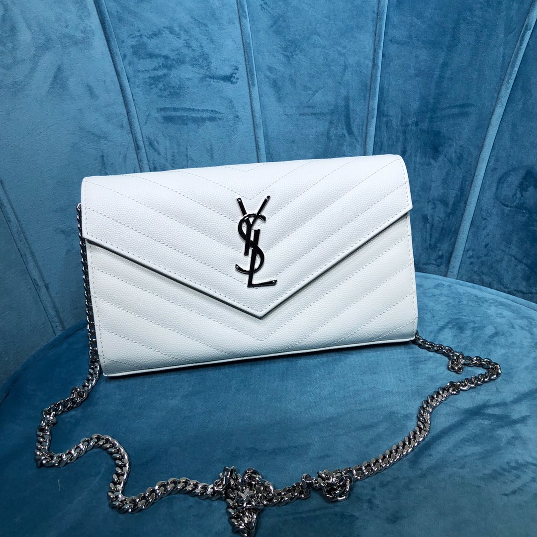 Yves Saint Laurent Bolsos cruzados y bandoleras Piel de vaca Cuero Cadena