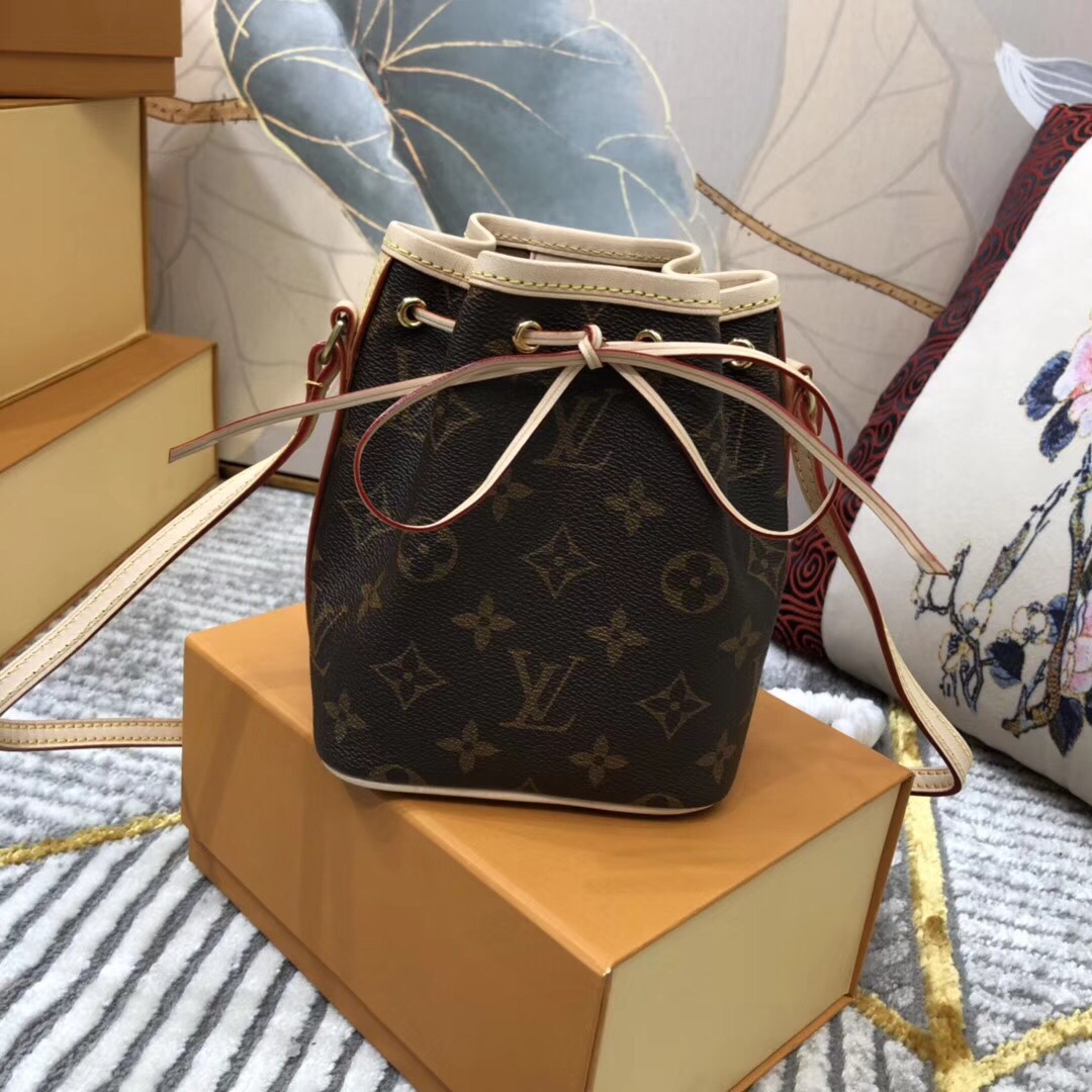 Louis Vuitton Bags Handbags Gold Monogram Canvas Cowhide Fabric Mini M41346