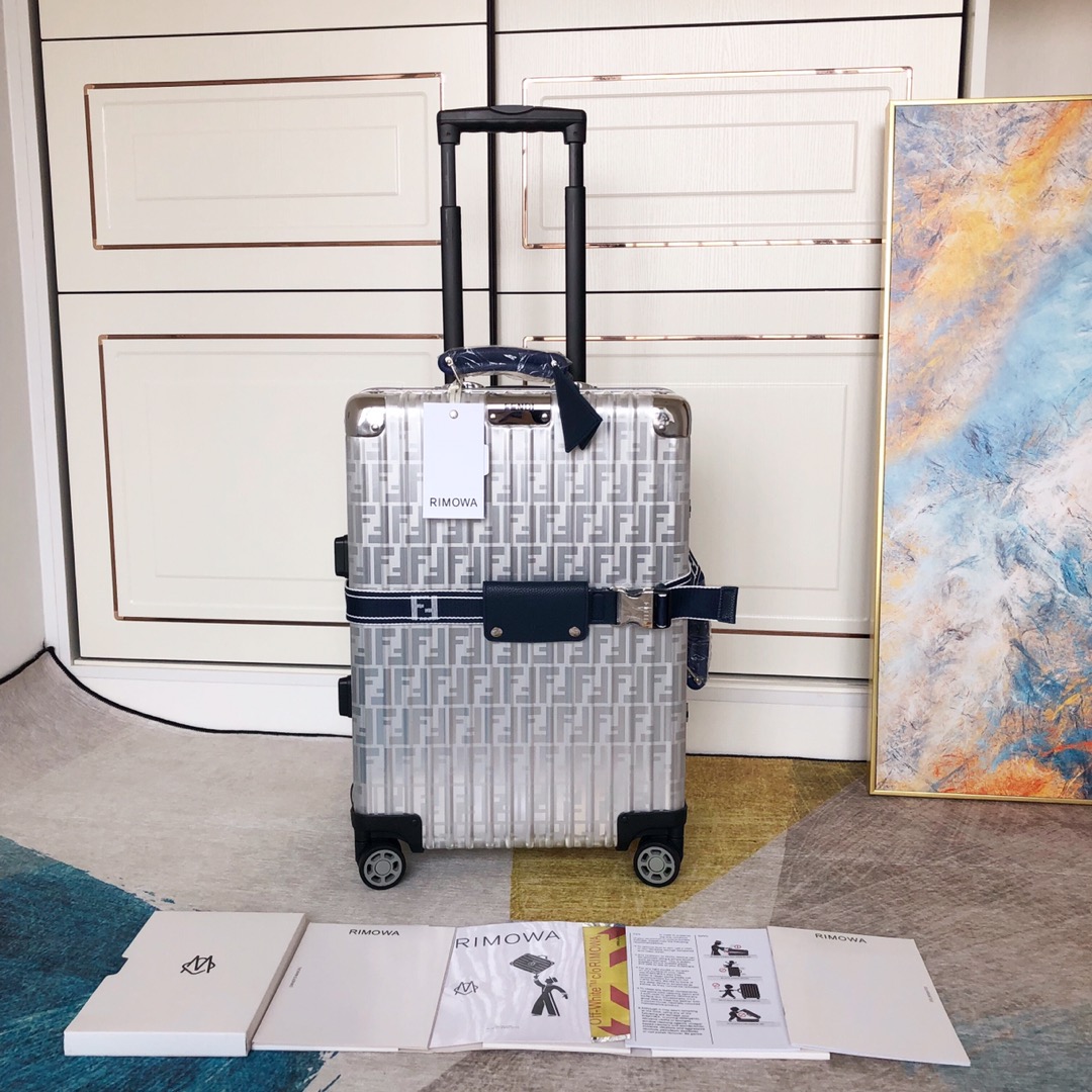 Edición colaborativa Fendi & RIMOWA, combinando moda y elegancia simple (proceso de panel oxidado de boutique…
