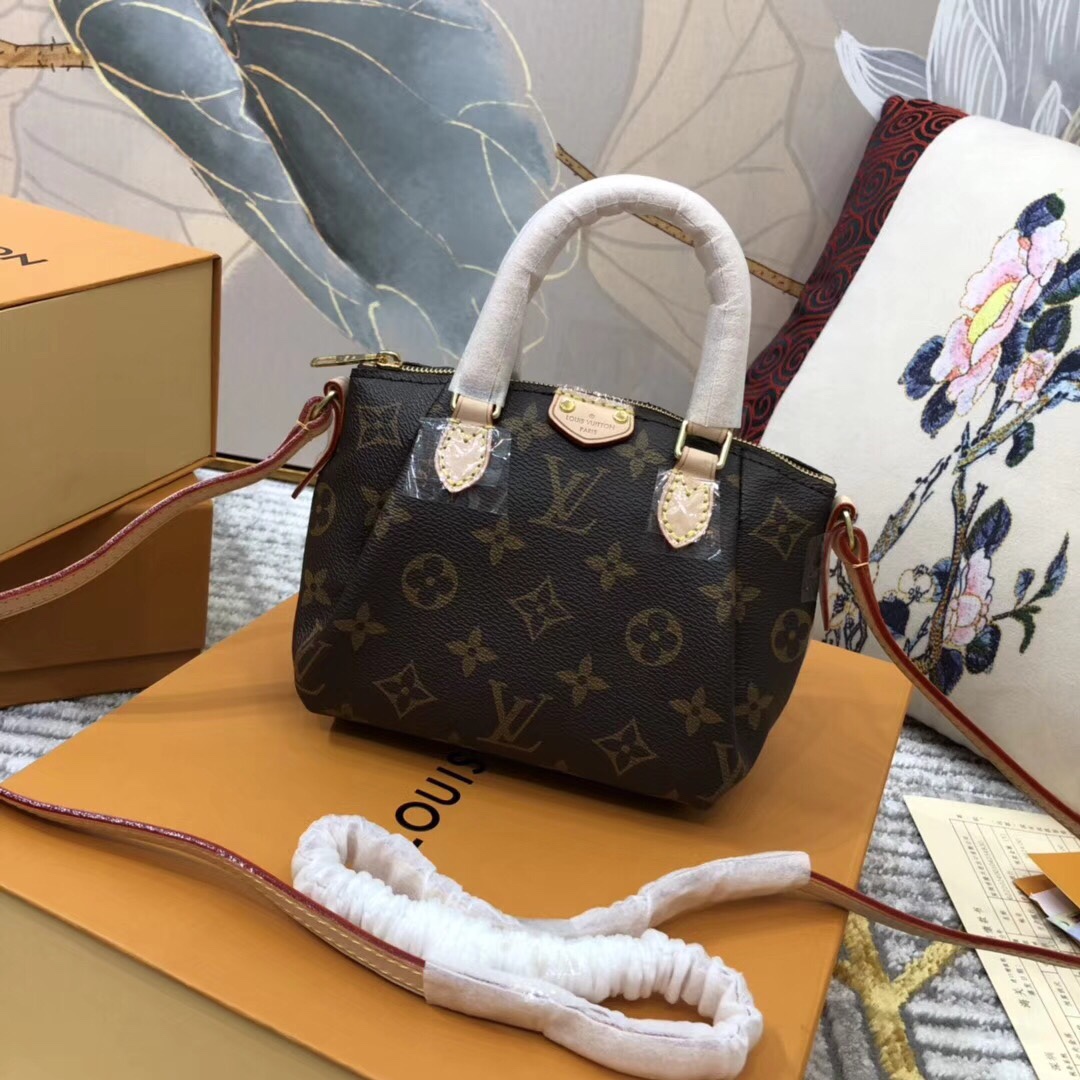 Louis Vuitton Bags Handbags Gold Monogram Canvas Cowhide Fabric Mini M61253