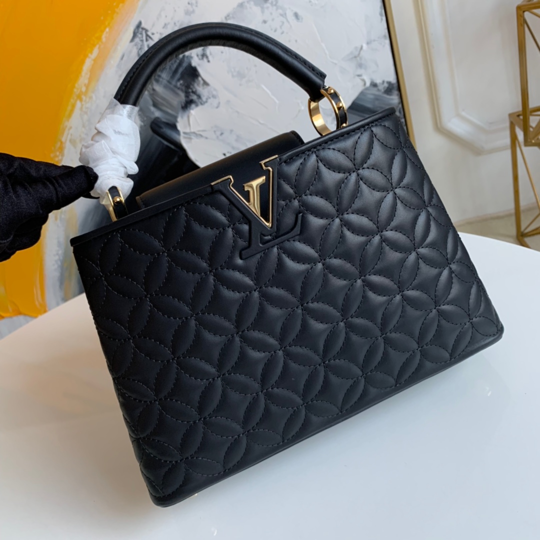 Louis Vuitton LV Capucines Bags Handbags High Quality Designer Replica
 Black Sheepskin M55366