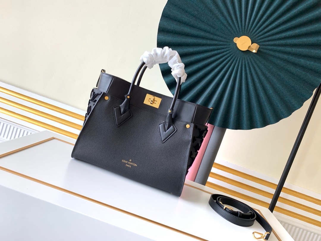 Best Site For Replica
 Louis Vuitton Bags Handbags Splicing Monogram Canvas Calfskin Cowhide M53824