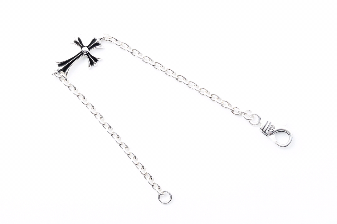 Chrome Hearts 克罗心Chrome Hearts哥特纯银S925 明星大爱 热捧……十字架 手链、EXO韩国演唱组合边伯贤同款克罗
