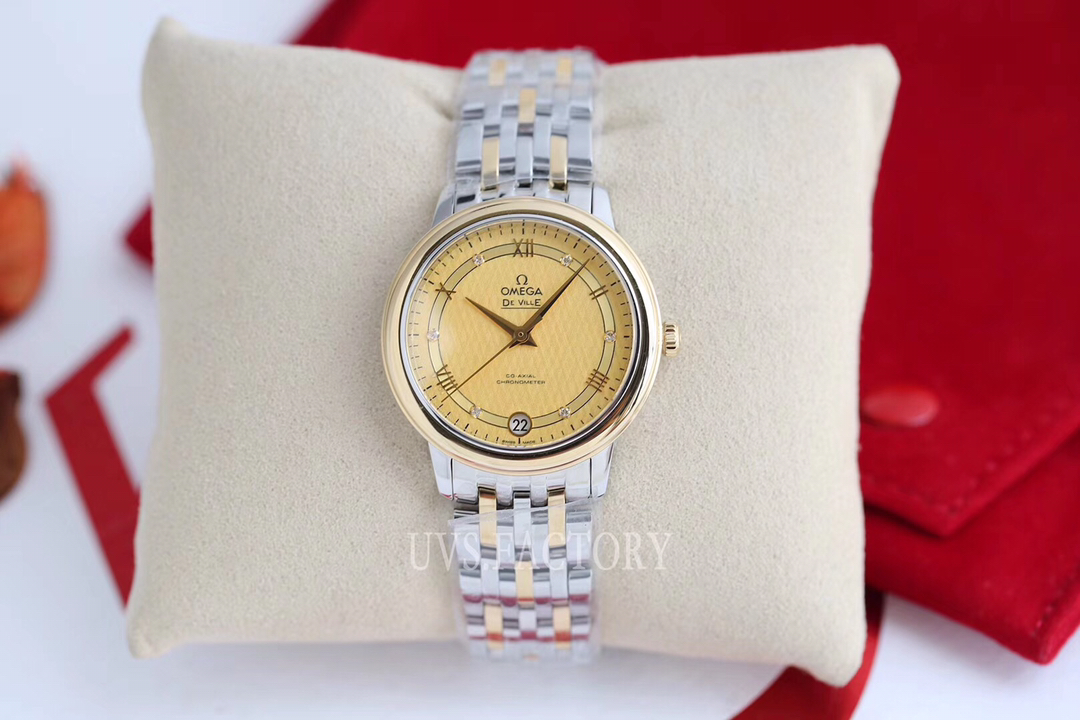 Omega（欧米茄） Style Beige Leather Watches Lookbook Reference image 2