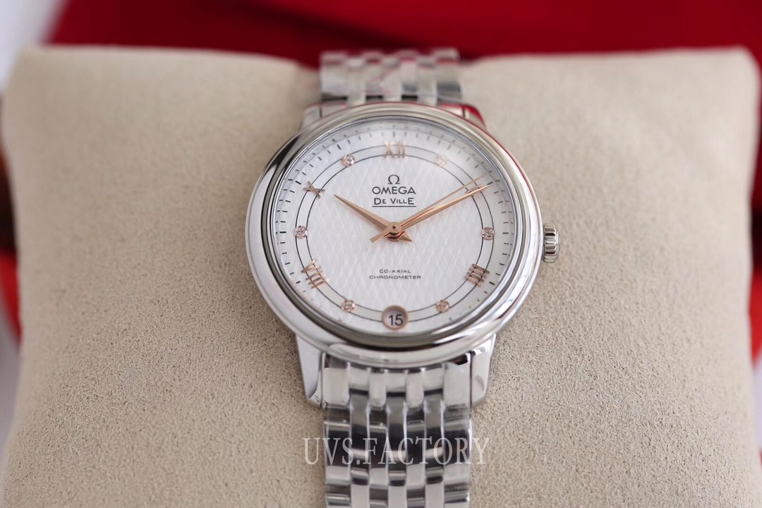 Omega Style Beige Leather Watches Watches Watches detail image 5 from source 765565