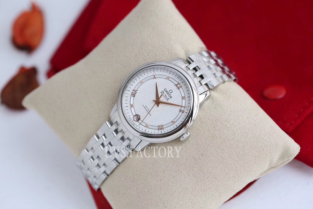 Omega Style Beige Leather Watches Watches Watches detail image 4 from source 765565