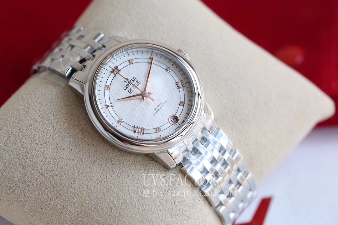 Omega Style Beige Leather Watches Watches Watches detail image 3 from source 765565