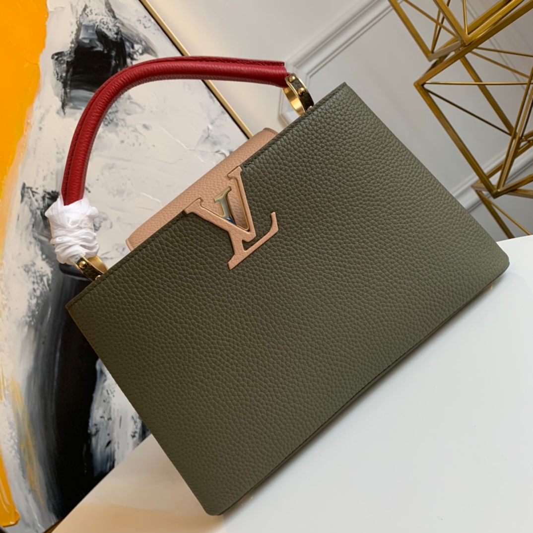 Louis Vuitton LV Capucines Bags Handbags Best Luxury Replica
 Dark Green Taurillon Spring Collection M55359