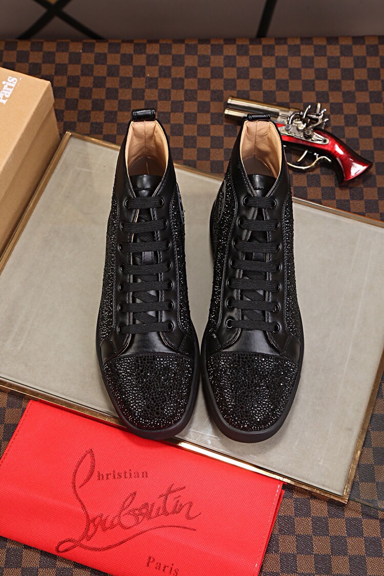 Christian Louboutin（cl男） Style Leather Men's Shoes Lookbook Reference image 1