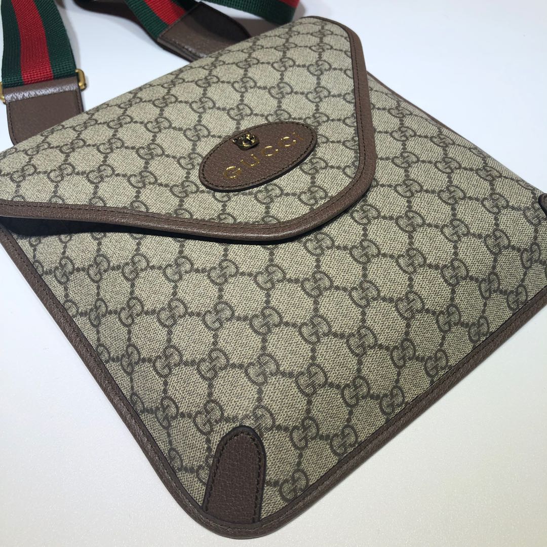 GUCCI古驰Neo Vintage GG中号邮差包598604