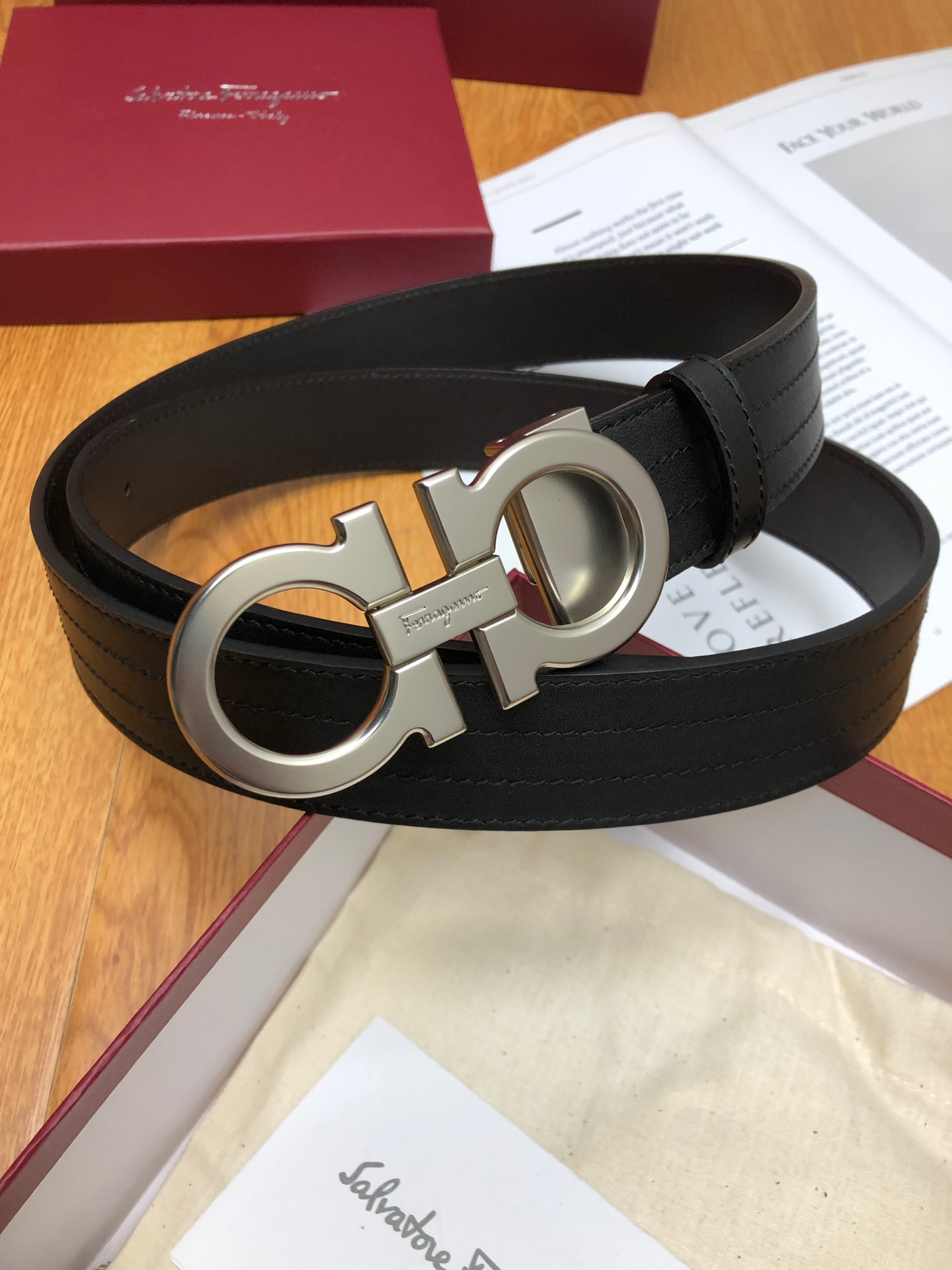 [Ferragamo Belts]Ferragamo: Original single and double-sided first-layer cowhi