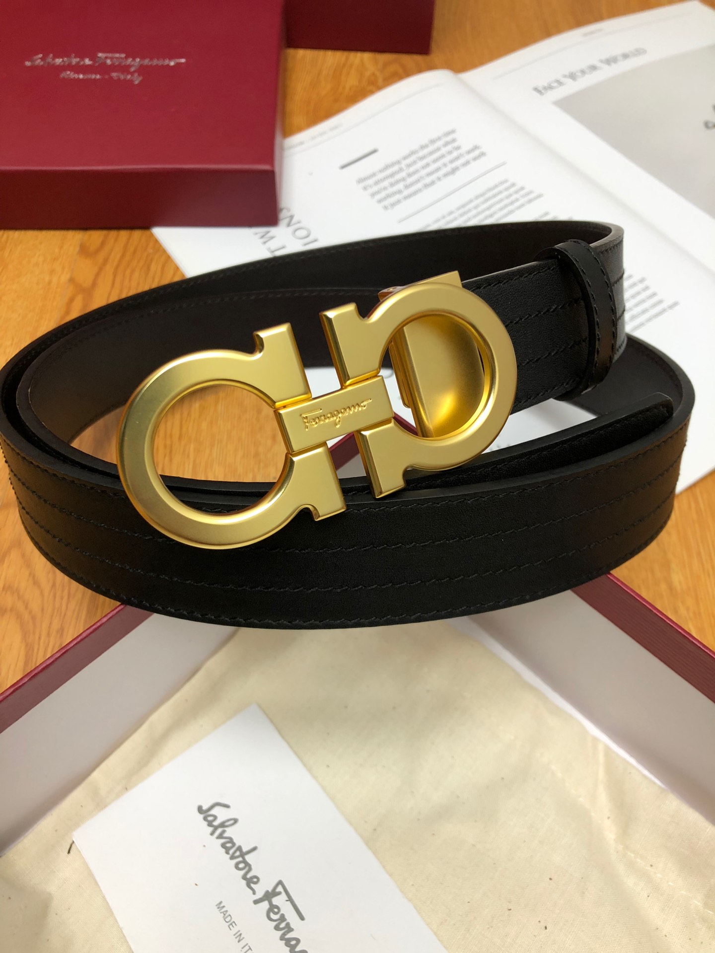 [Ferragamo Belts]Ferragamo: Original single and double-sided first-layer cowhi