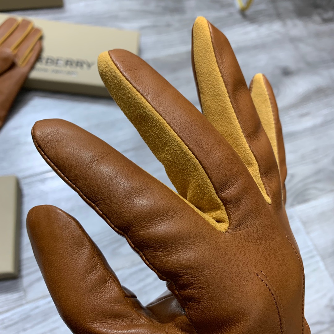 Luxury European Gloves: Cashmere-lined Lambskin with Embossed Logo, Premium Materials, Elegant Design - 图片 8