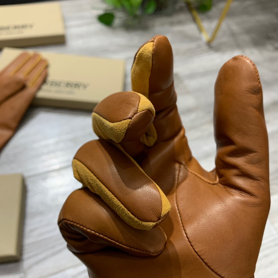 Luxury European Gloves: Cashmere-lined Lambskin with Embossed Logo, Premium Materials, Elegant Design - 图片 7