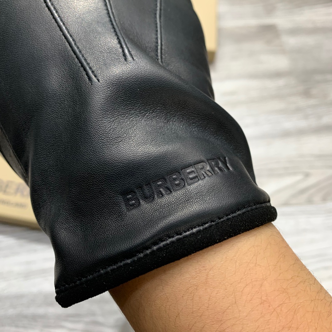Luxury European Gloves: Cashmere-lined Lambskin with Embossed Logo, Premium Materials, Elegant Design - 图片 3