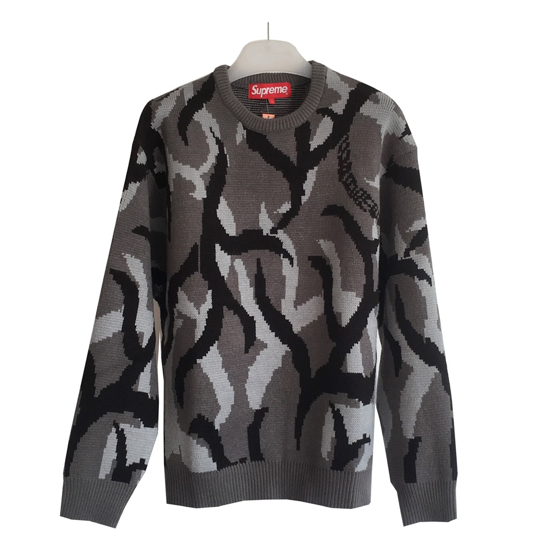 supreme tribal camo sweater