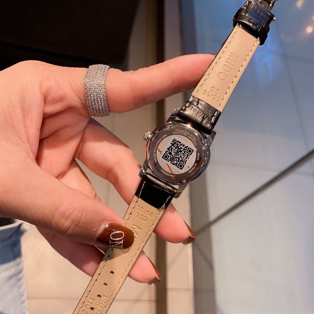 Elegant Couple Watch Set: Meen’s 8600 & Women’s M7600 Quartz Retrograde, Classic Design - 图片 9