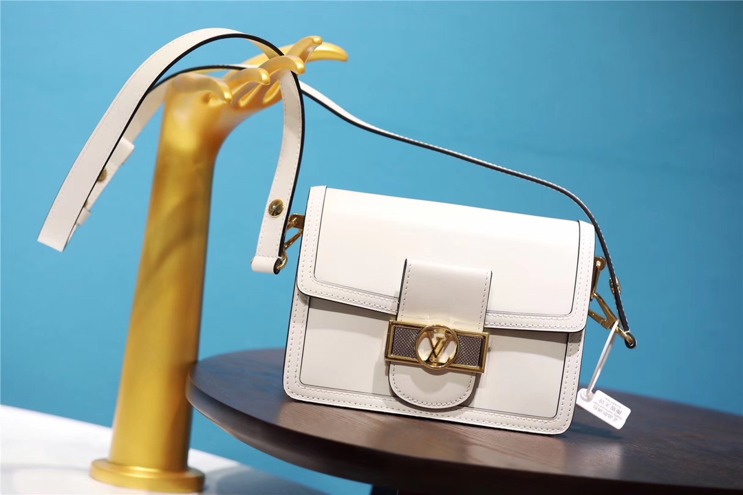Louis Vuitton LV Dauphine Bags Handbags White Engraving Spring Collection Circle M55837