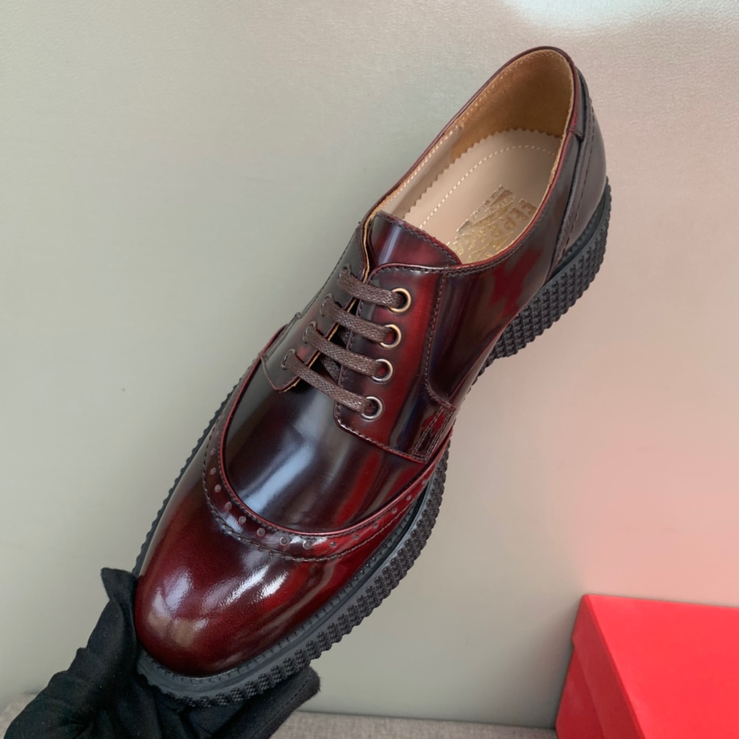 菲拉格慕 Ferragamo 经典高奢皮鞋鞋履高跟鞋 #C9FB90AC 4