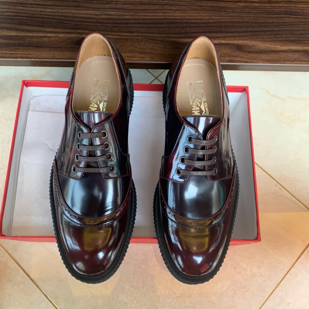 菲拉格慕 Ferragamo 经典高奢皮鞋鞋履高跟鞋 #C9FB90AC 8