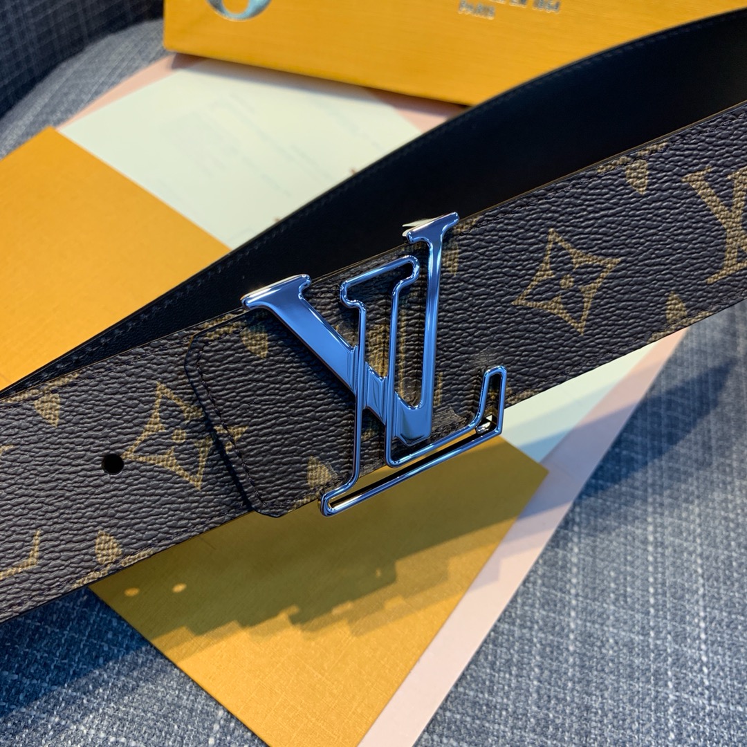 P 原单水货LV男士皮带腰带 海外原单货，宽4.0。精品钢扣与正品零距离接触，最高品质 进口头层皮零距离