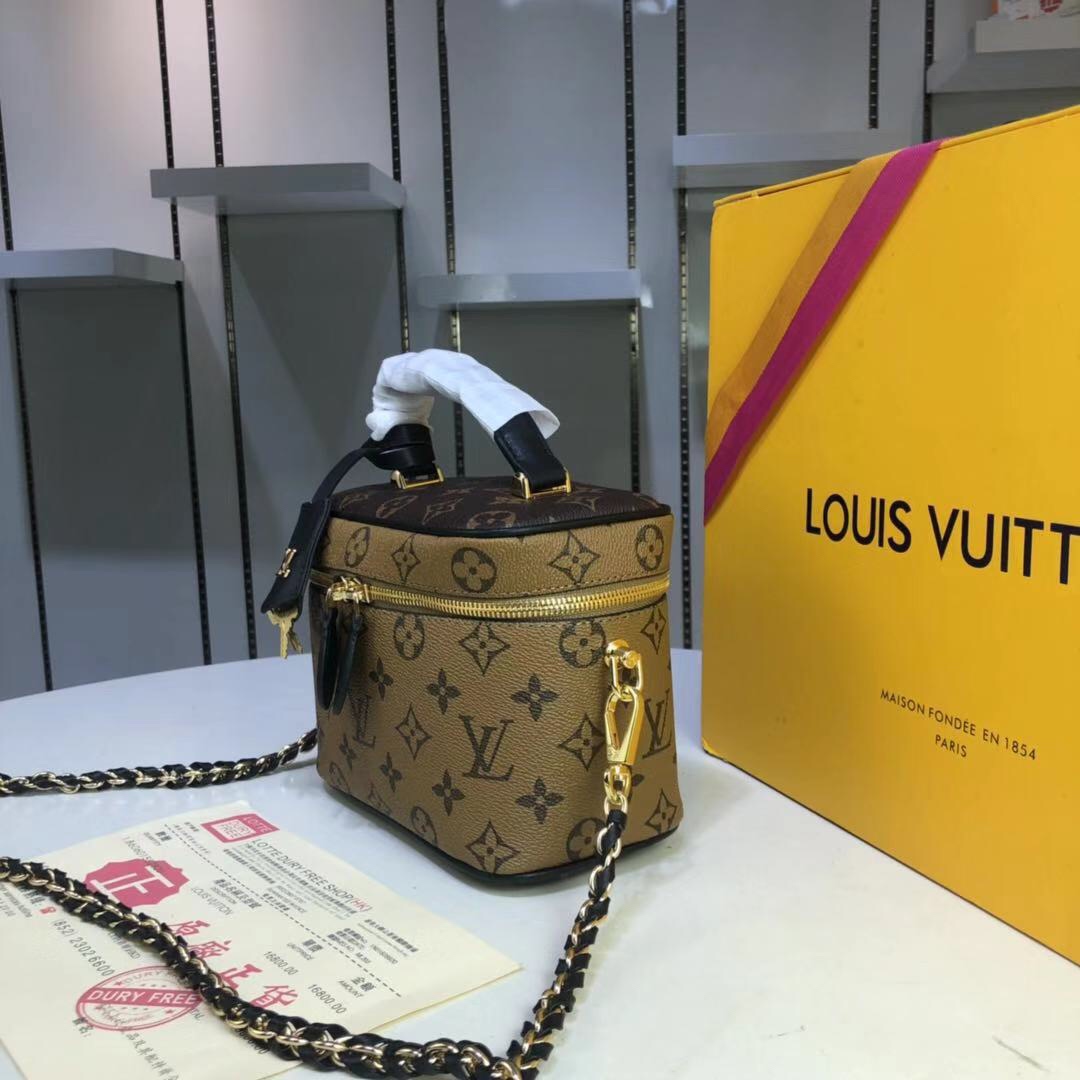 Louis Vuitton Vanity PM Reverse Monogram PM crossbody everyday