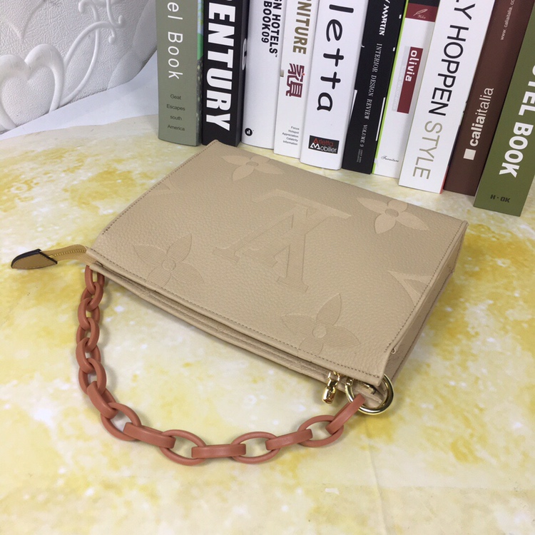 Louis Vuitton M47542 Beige Monogram Empreinte 25-20-5 crossbody everyday