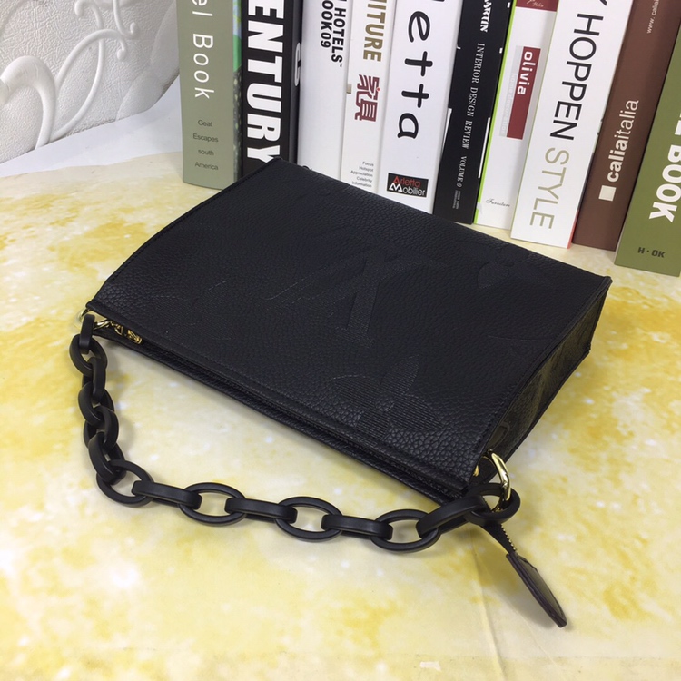 Louis Vuitton M47542 Black Monogram Empreinte 25-20-5cm crossbody everyday