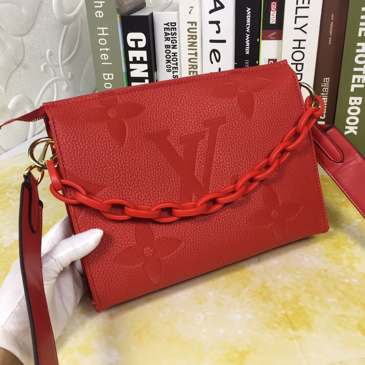 Louis Vuitton M47542 Red Monogram Empreinte 25x20x5cm shoulder everyday