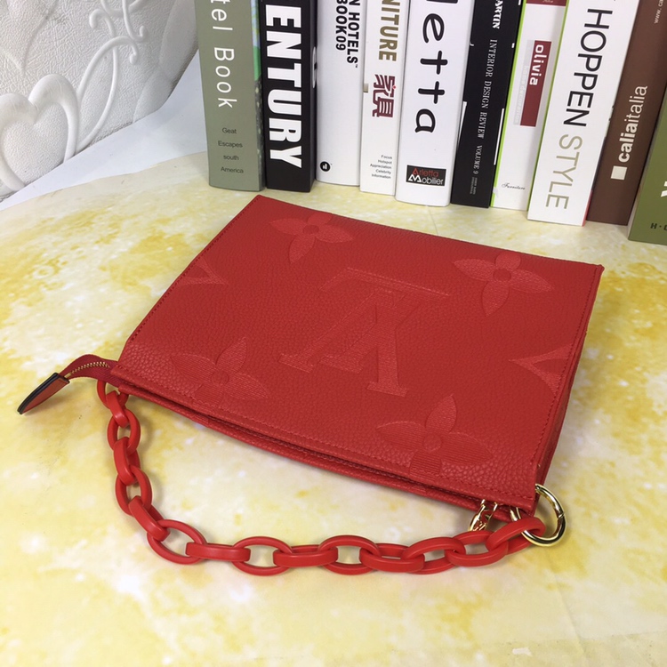Louis Vuitton M47542 Red Monogram Empreinte 25x20x5cm shoulder everyday