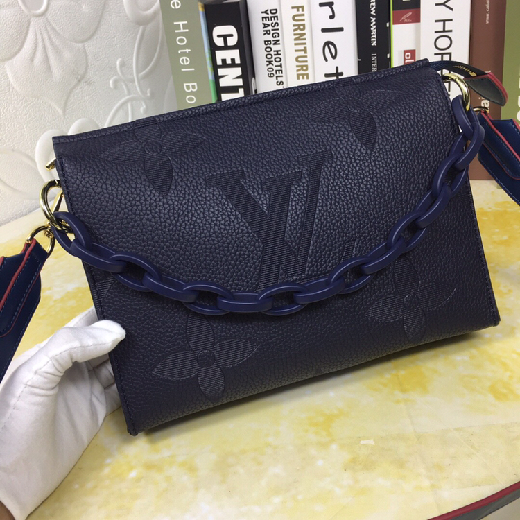 Louis Vuitton M47542 Dark Blue Monogram 25-20-5 crossbody everyday