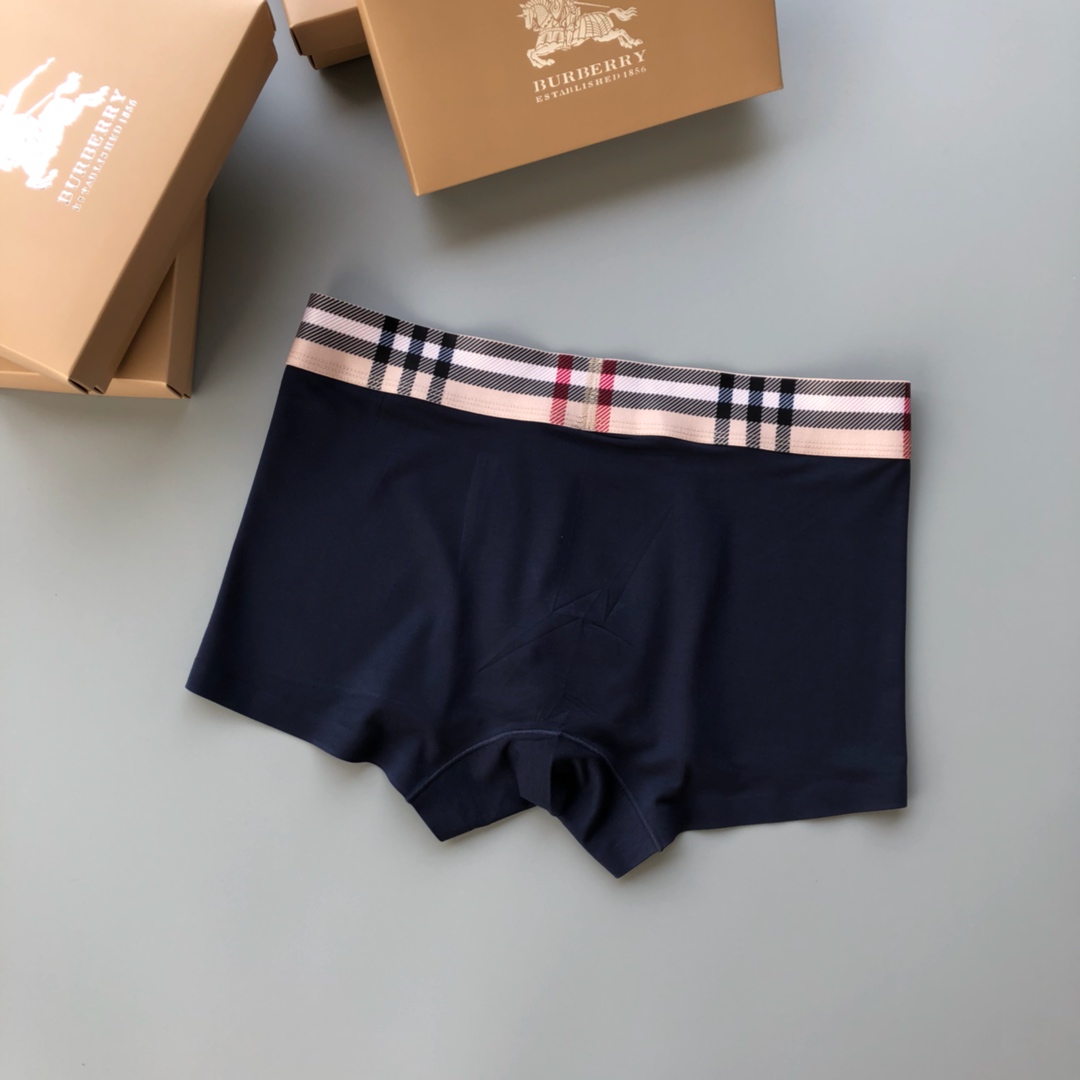  Burberry 巴宝莉！新品时尚男士内裤！外贸国外订单，高品质，无痕切割工艺 科学配 93%莫代尔+