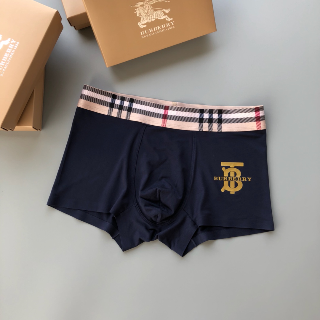  Burberry 巴宝莉！新品时尚男士内裤！外贸国外订单，高品质，无痕切割工艺 科学配 93%莫代尔+