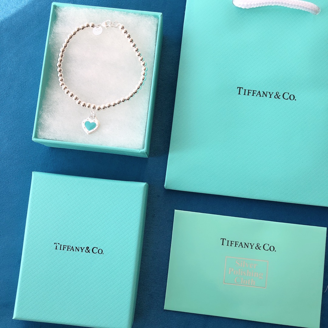 NO:360860,Tiffany Tiffany Enamel Heart Tag Round Bead Bracelet Brand Name Tiffany & Co./Tiffany, Tiffany Bracelet, tiffany, bracelet19860909Tiffany蒂芙尼 珐琅心型吊牌圆珠手链 品牌名称Tiffany & Co./蒂芙尼,蒂芙尼手链,tiffany,bracelet,Jewelry