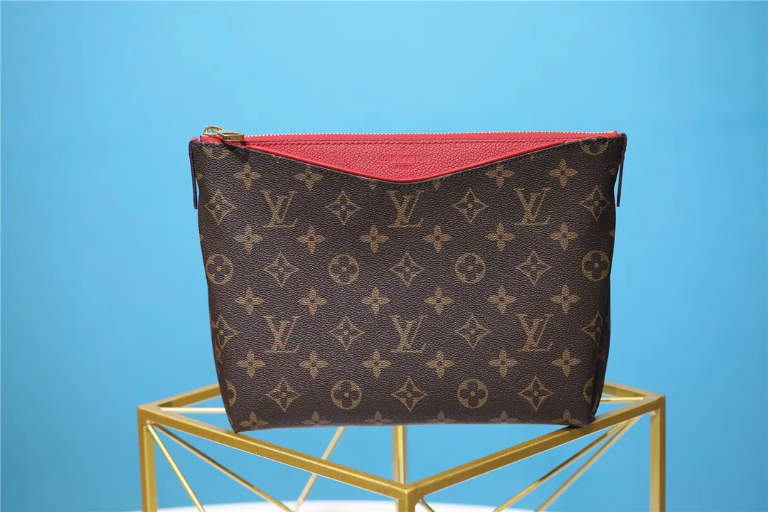 Louis Vuitton Bags Handbags Black Red Women Monogram Canvas M64125