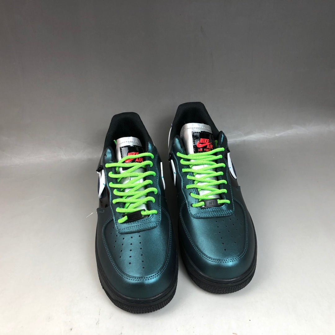 200 Nike Air Force 1 Vandalized 漆皮拼接断勾低帮休闲板鞋 CT7359-001